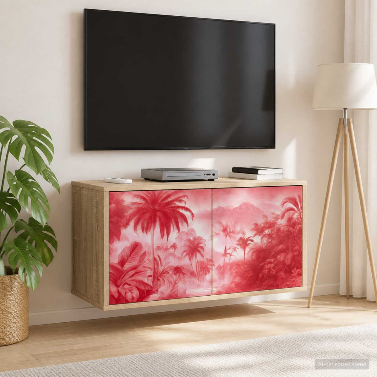 Sieninis televizoriaus stovas AACHEN 69 x 33 x 40 cm