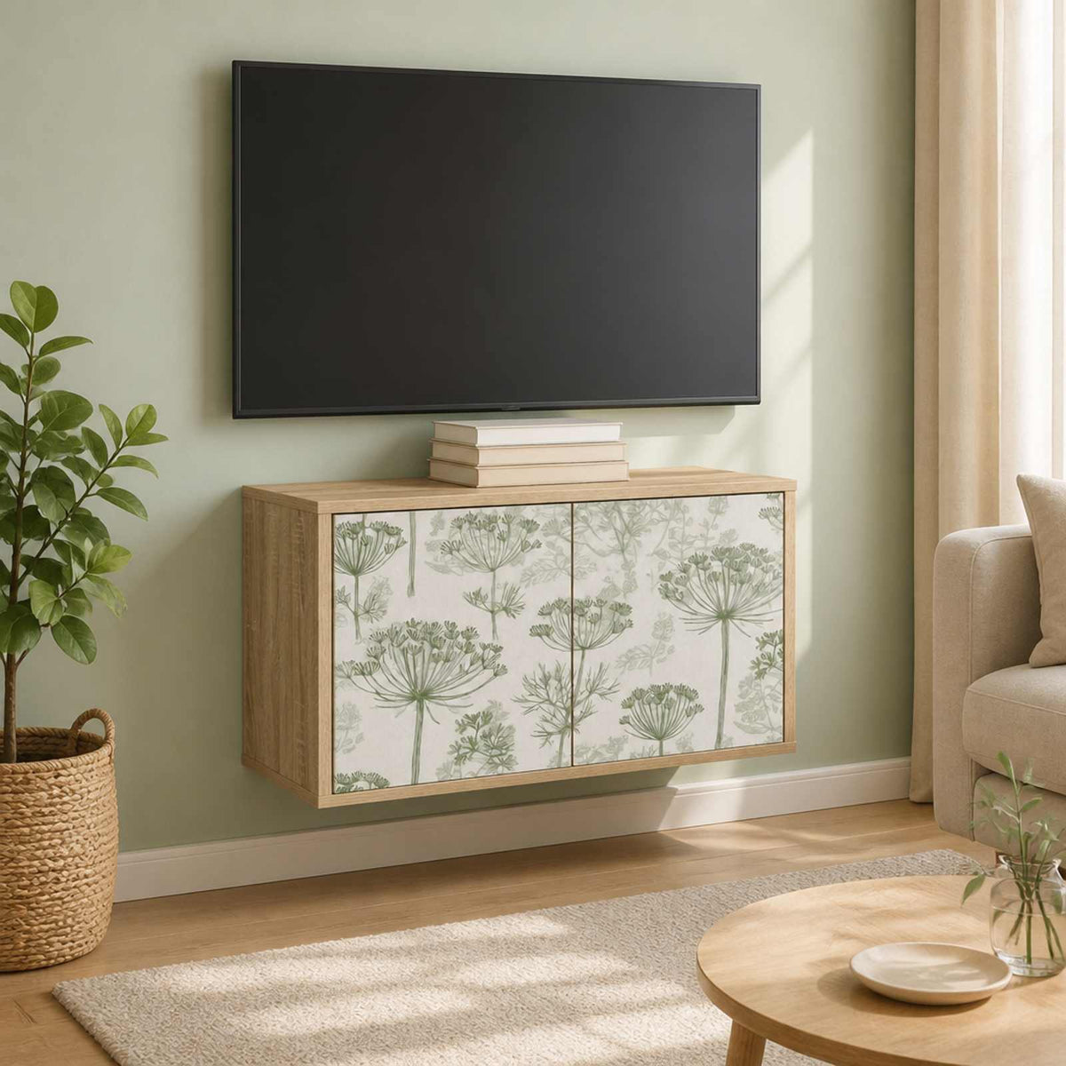 Sieninis televizoriaus stovas GOTHA 69 x 33 x 40 cm