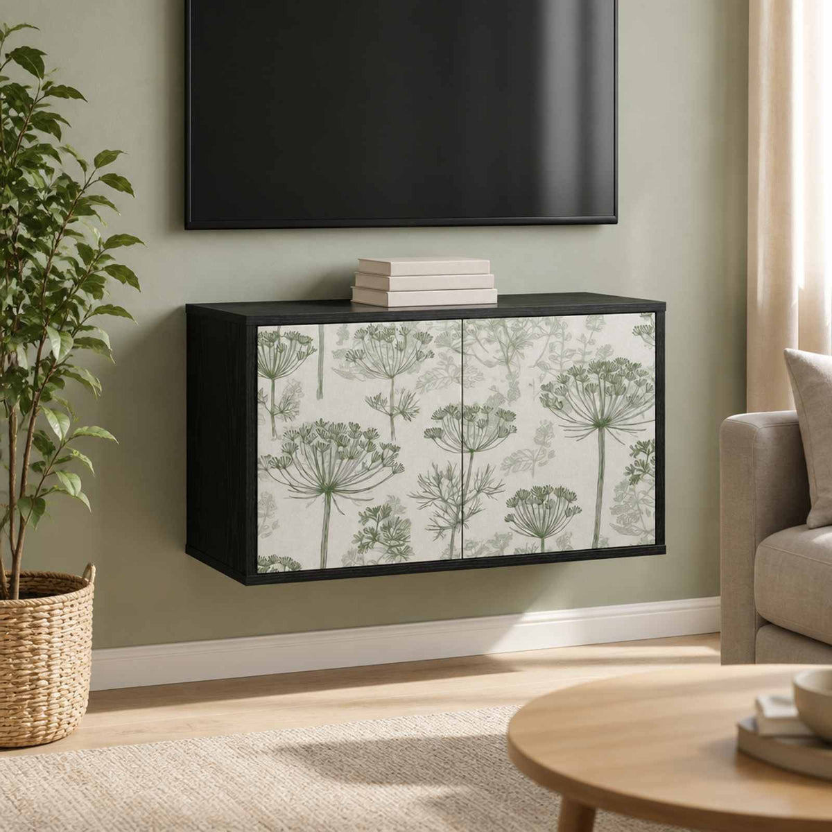 Sieninis televizoriaus stovas GOTHA 69 x 33 x 40 cm