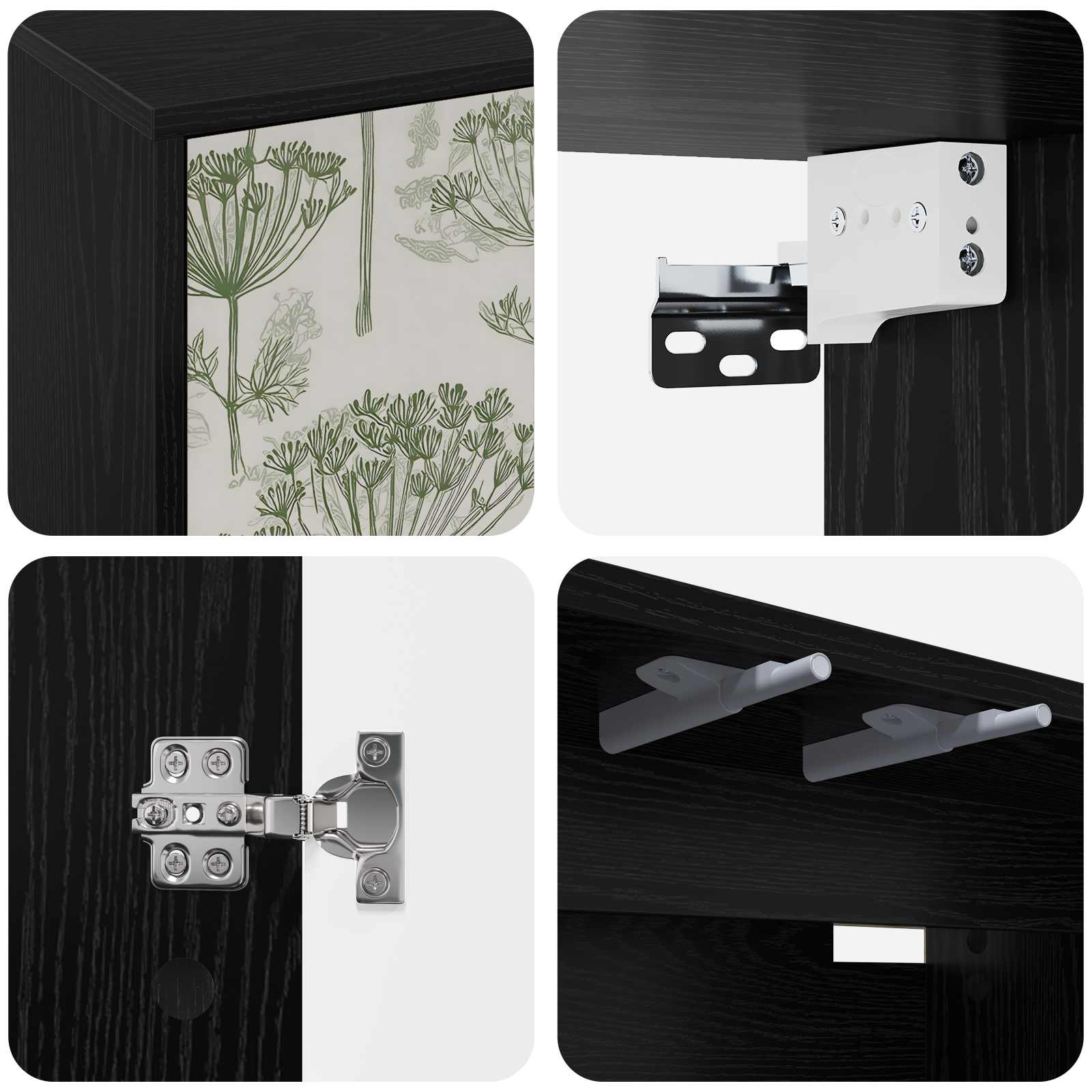 Sieninis televizoriaus stovas GOTHA 69 x 33 x 40 cm