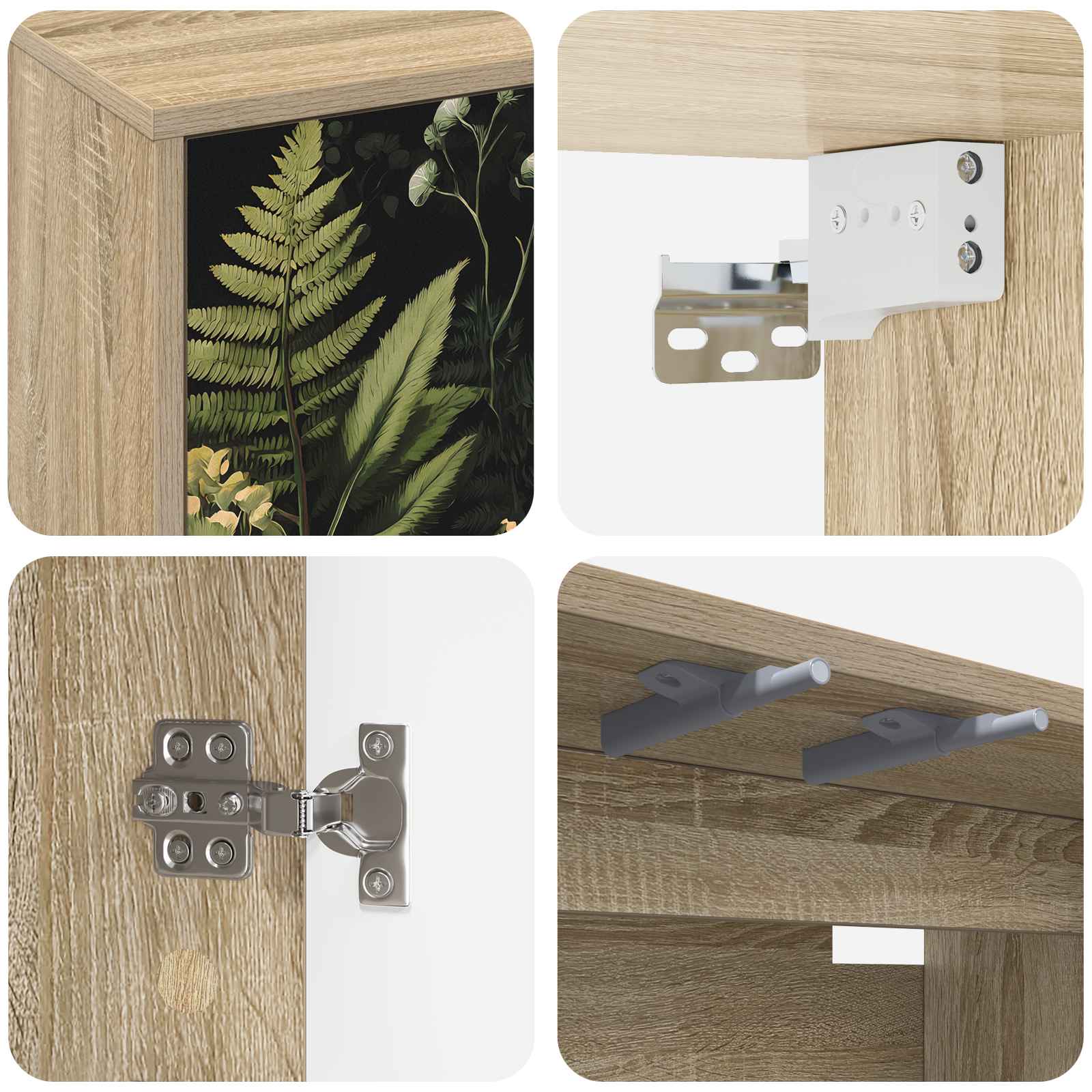 Sieninis televizoriaus stovas RHENEN 102 x 33 x 40 cm
