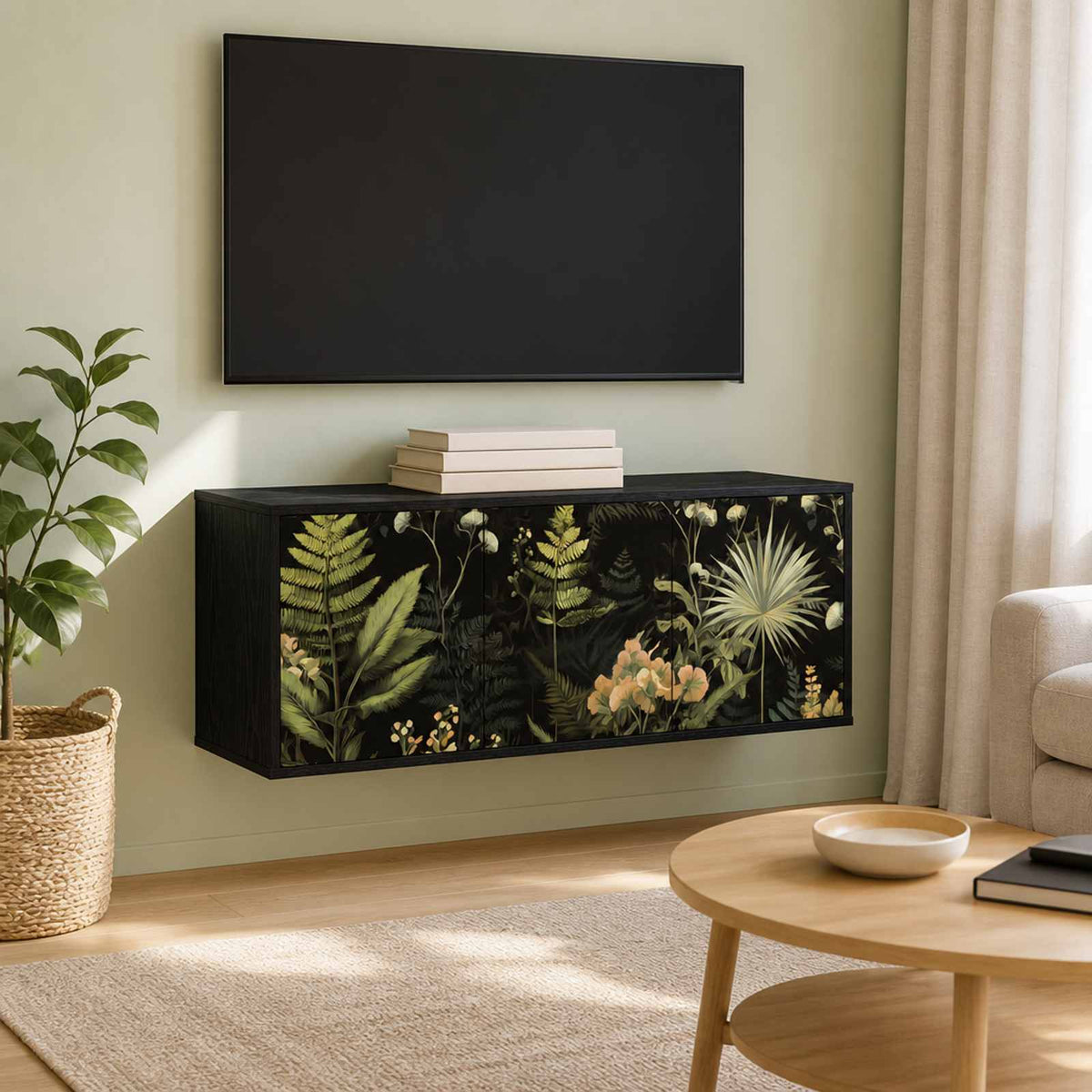 Sieninis televizoriaus stovas RHENEN 102 x 33 x 40 cm