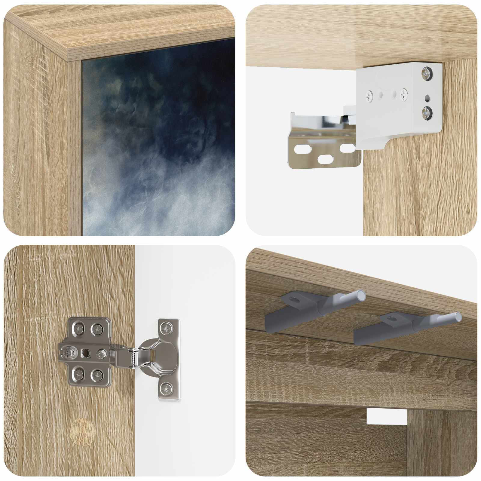 Sieninis televizoriaus stovas RAALTE 102 x 33 x 40 cm