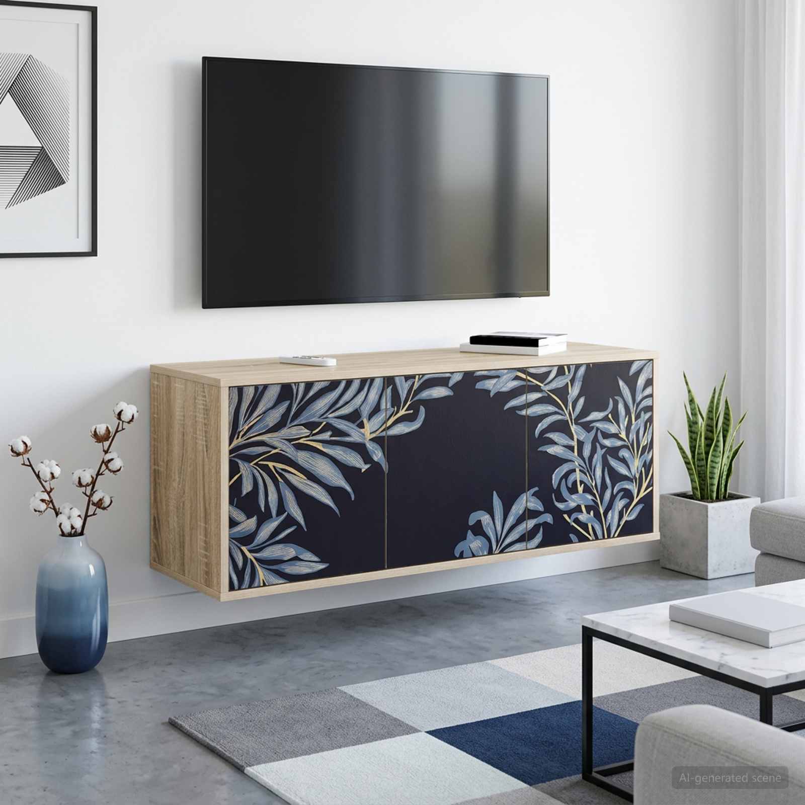 Sieninis televizoriaus stovas DOKKUM 102 x 33 x 40 cm