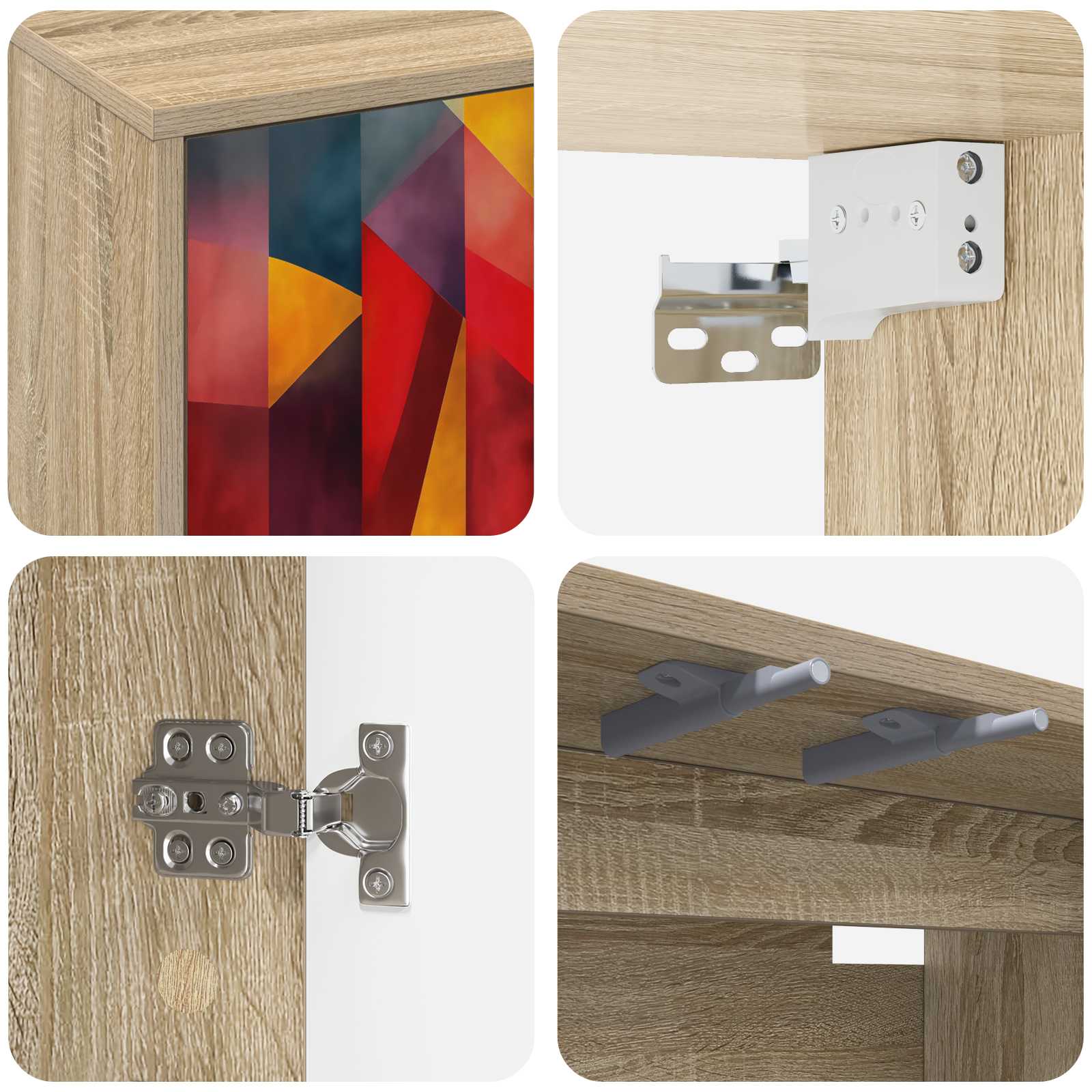 Sieninis televizoriaus stovas HEESCH 102 x 33 x 40 cm
