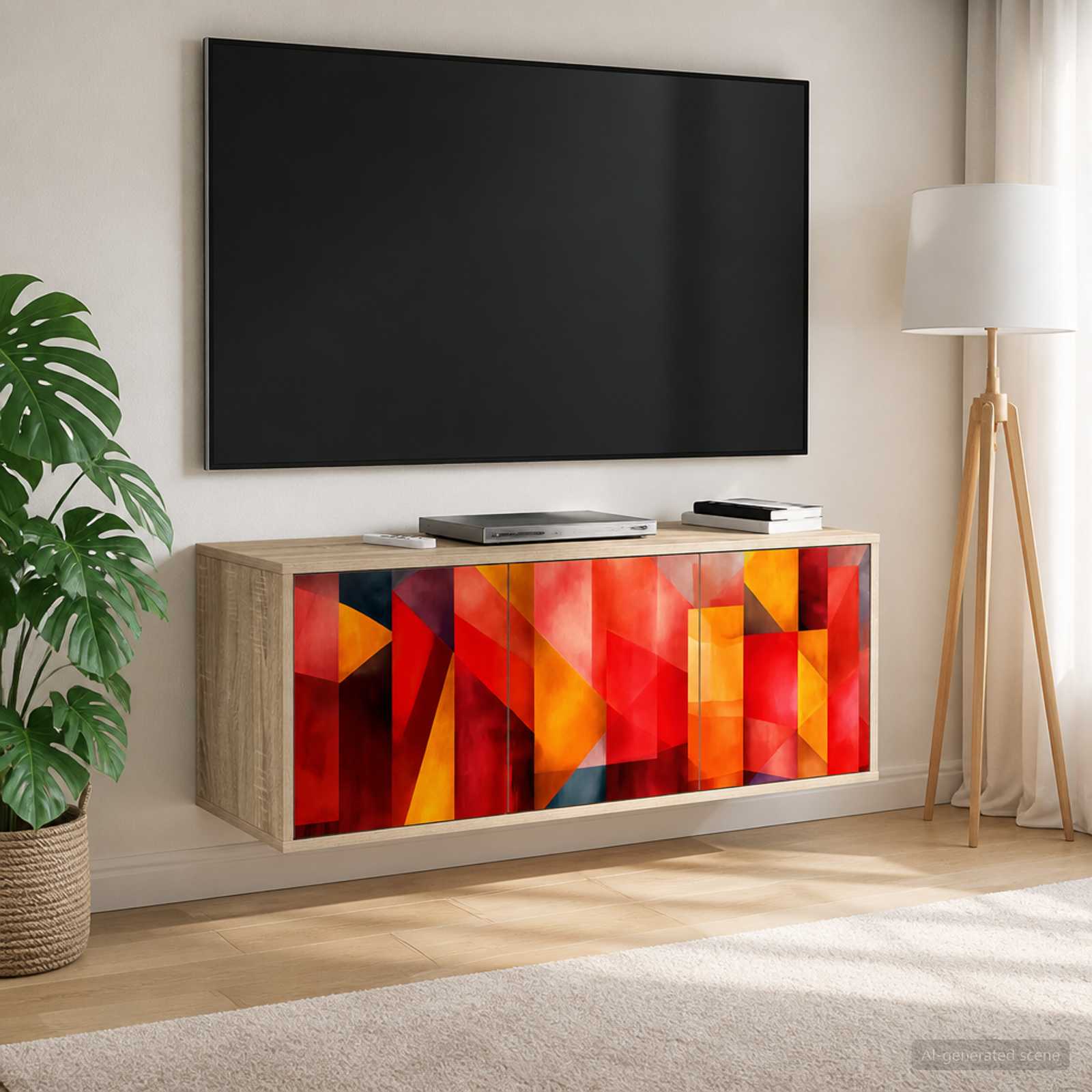 Sieninis televizoriaus stovas HEESCH 102 x 33 x 40 cm