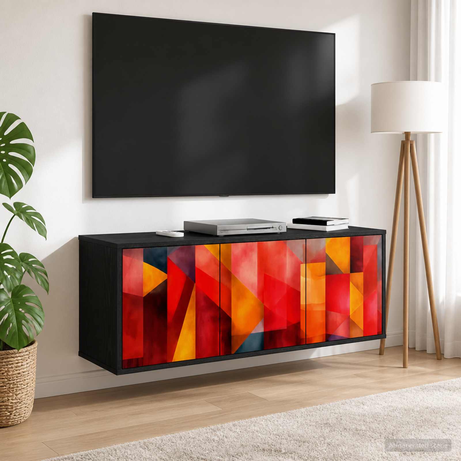 Sieninis televizoriaus stovas HEESCH 102 x 33 x 40 cm