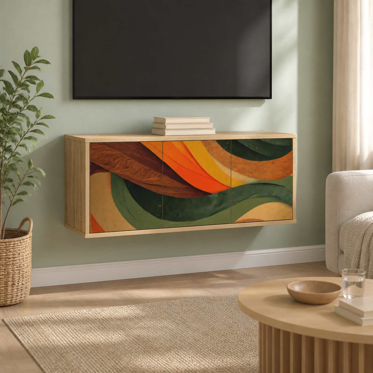 Sieninis televizoriaus stovas BONN 102 x 33 x 40 cm