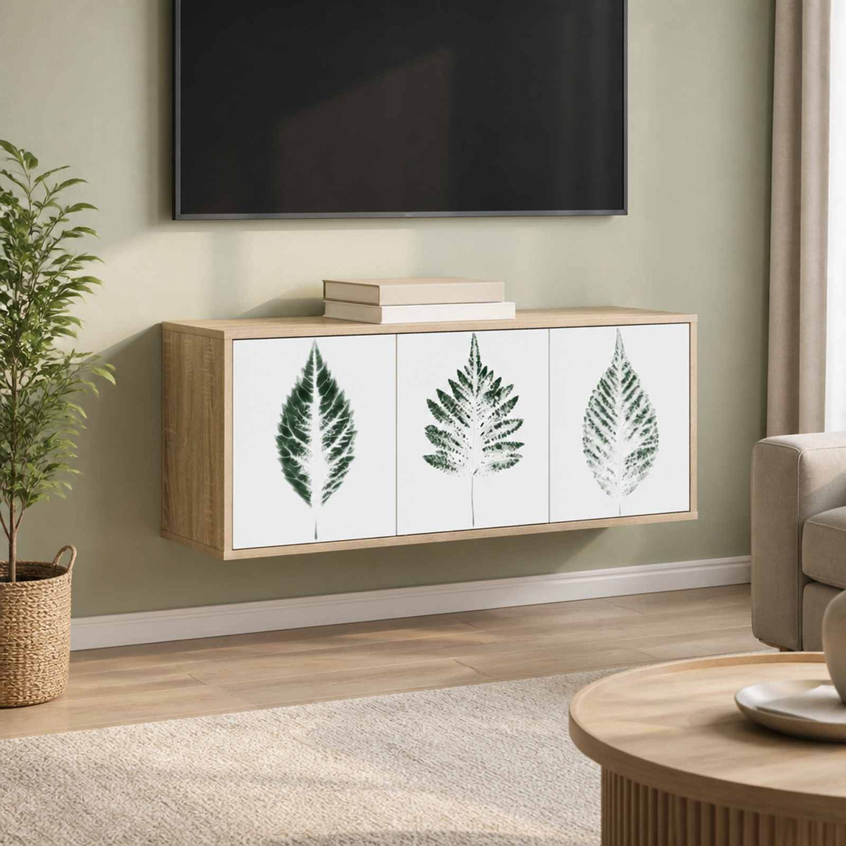 Sieninis televizoriaus stovas HANAU 102 x 33 x 40 cm