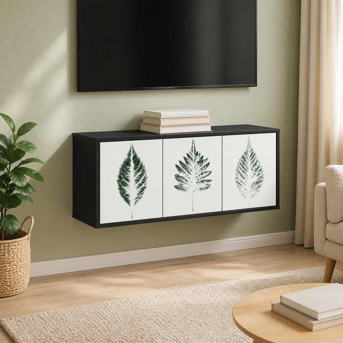 Sieninis televizoriaus stovas HANAU 102 x 33 x 40 cm