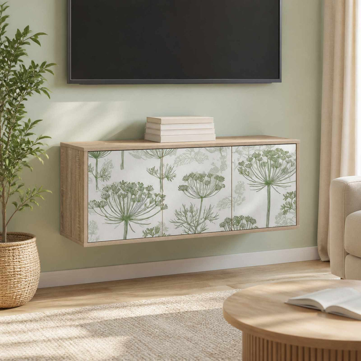 Sieninis televizoriaus stovas GOTHA 102 x 33 x 40 cm