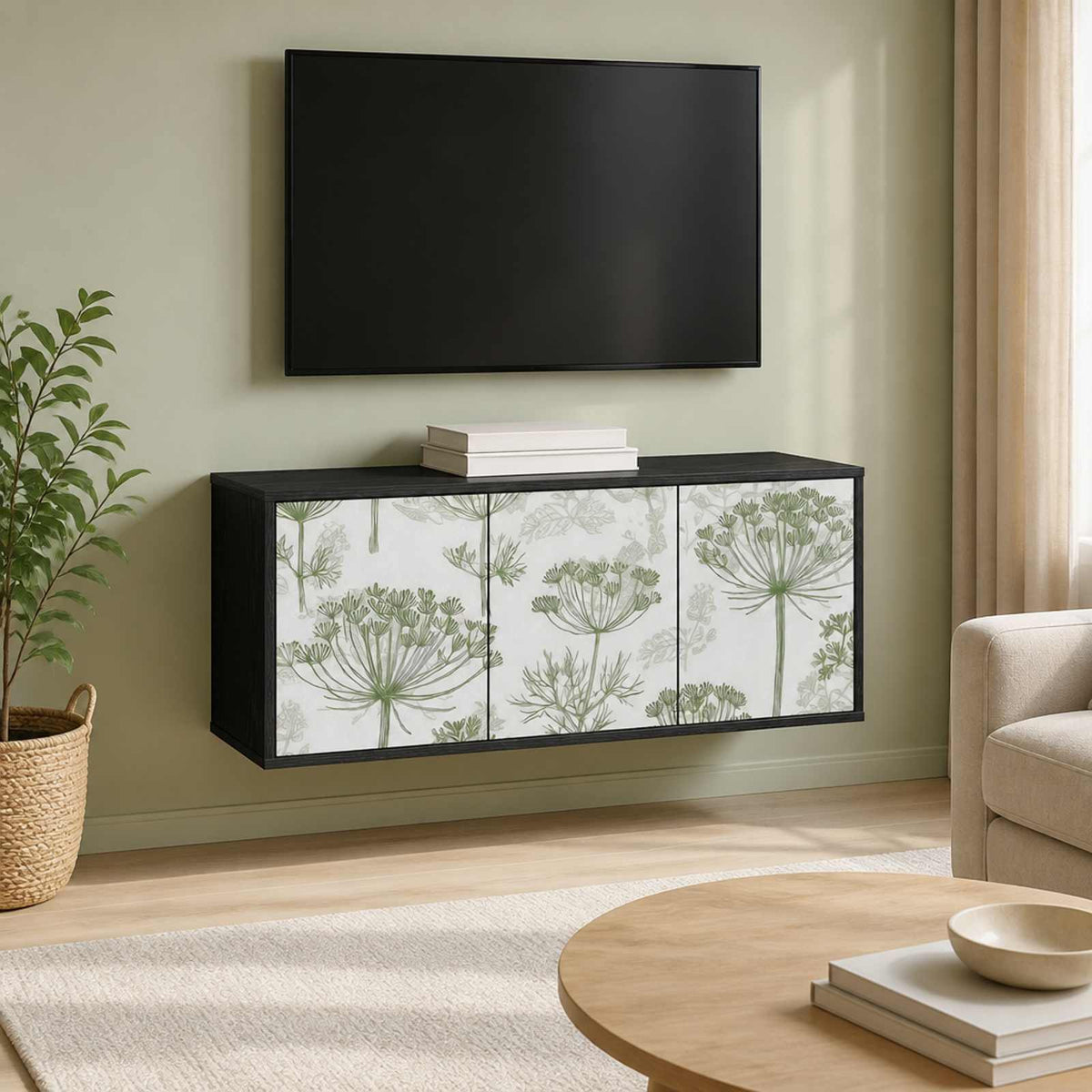 Sieninis televizoriaus stovas GOTHA 102 x 33 x 40 cm