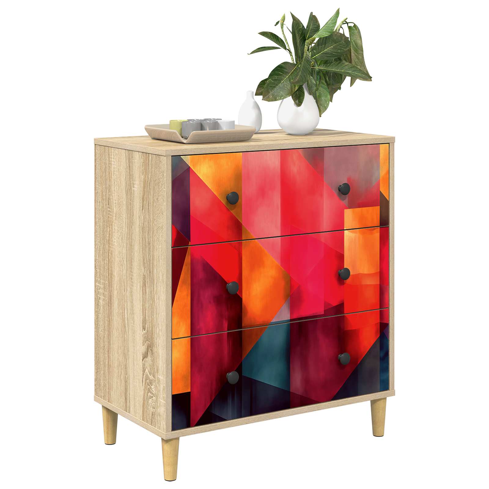 Ištraukalas spinta HEESCH Spalvų blokų raštas 66 x 36,5 x 75 cm
