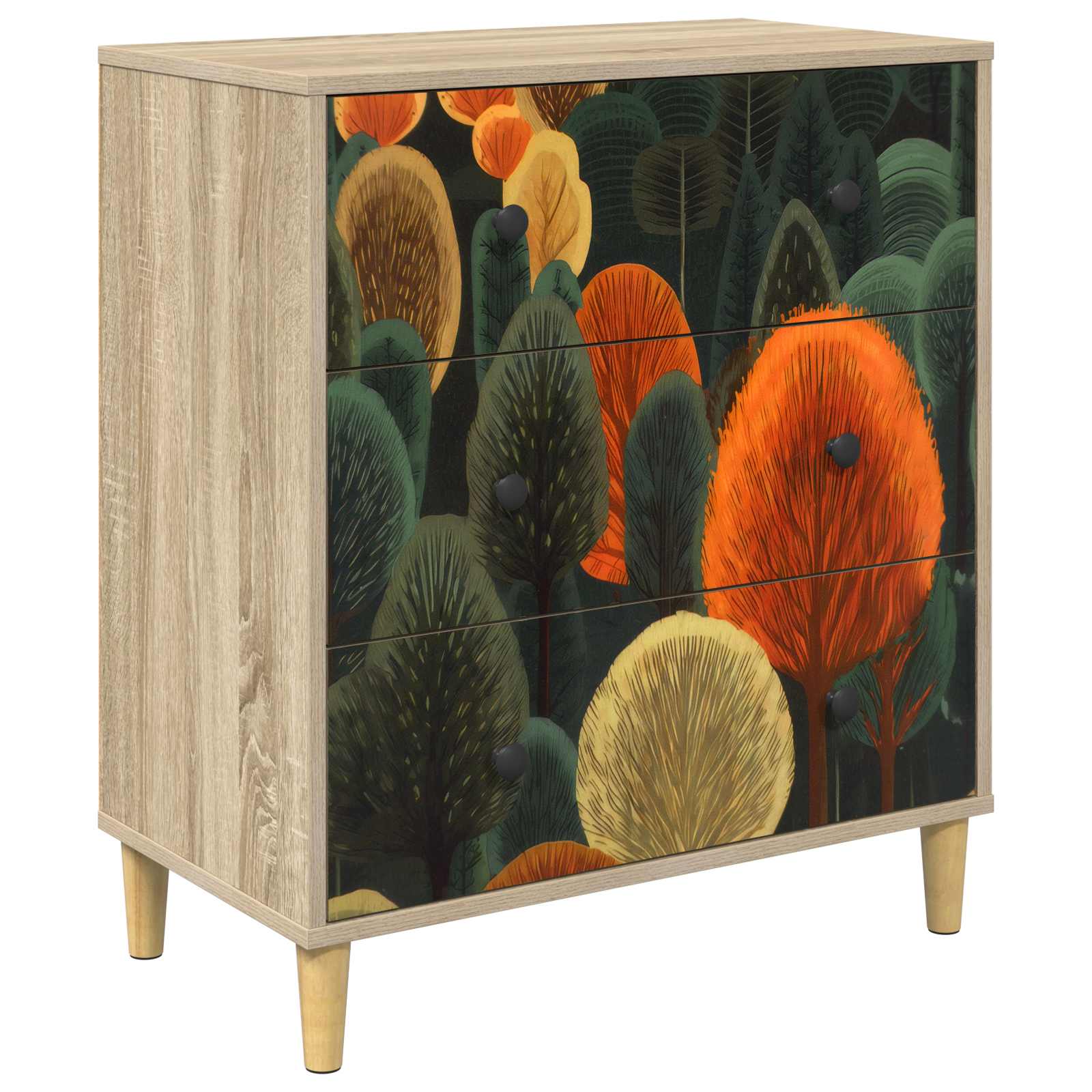 Ištraukalas spinta ZAANDAM Miško raštas 66 x 36,5 x 75 cm