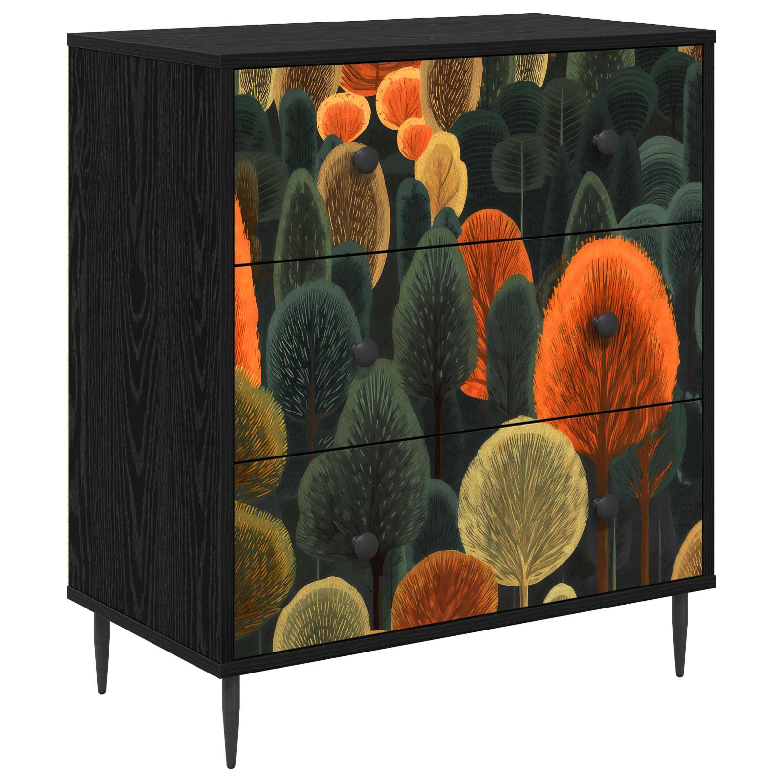 Ištraukalas spinta ZAANDAM Miško raštas 66 x 36,5 x 76 cm