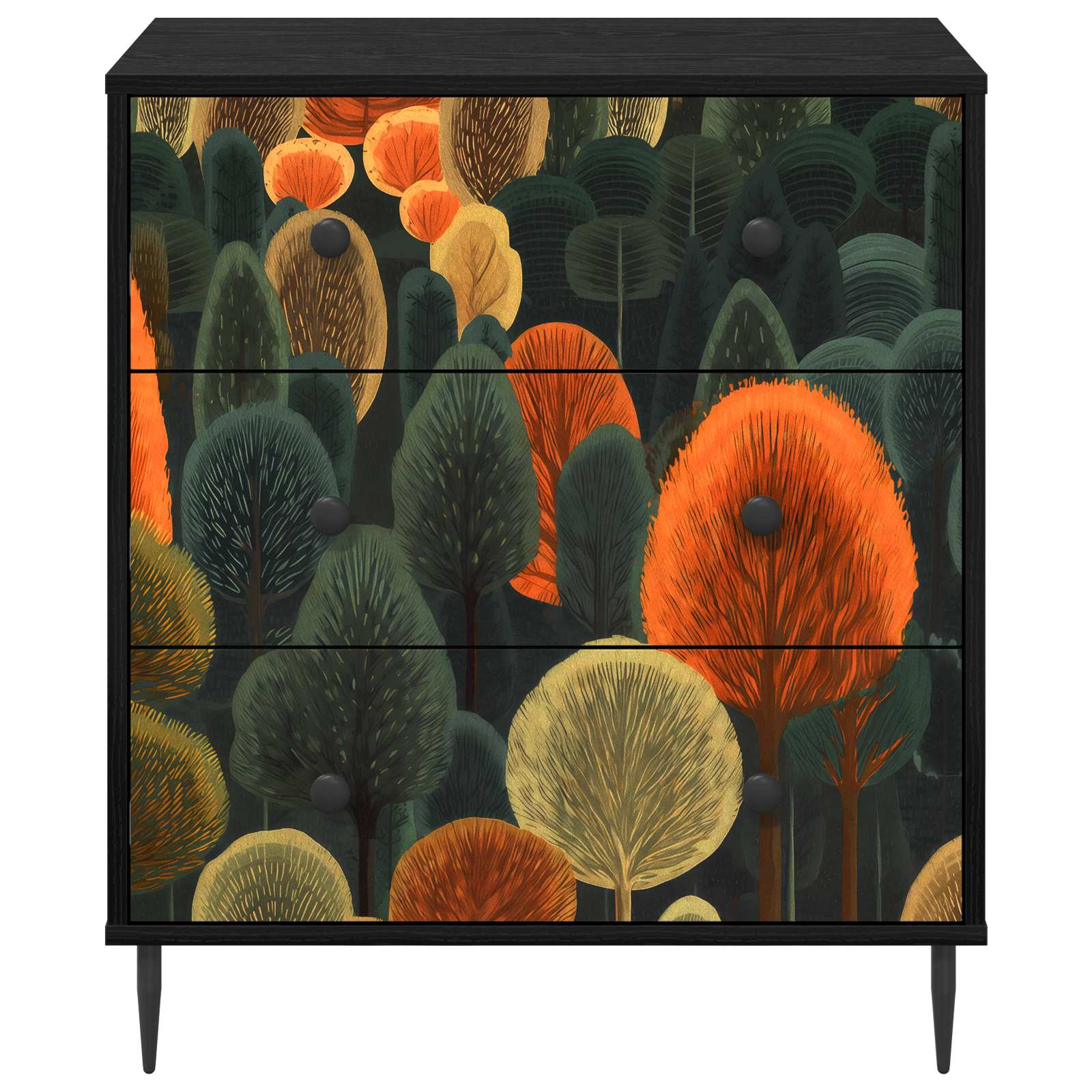 Ištraukalas spinta ZAANDAM Miško raštas 66 x 36,5 x 76 cm