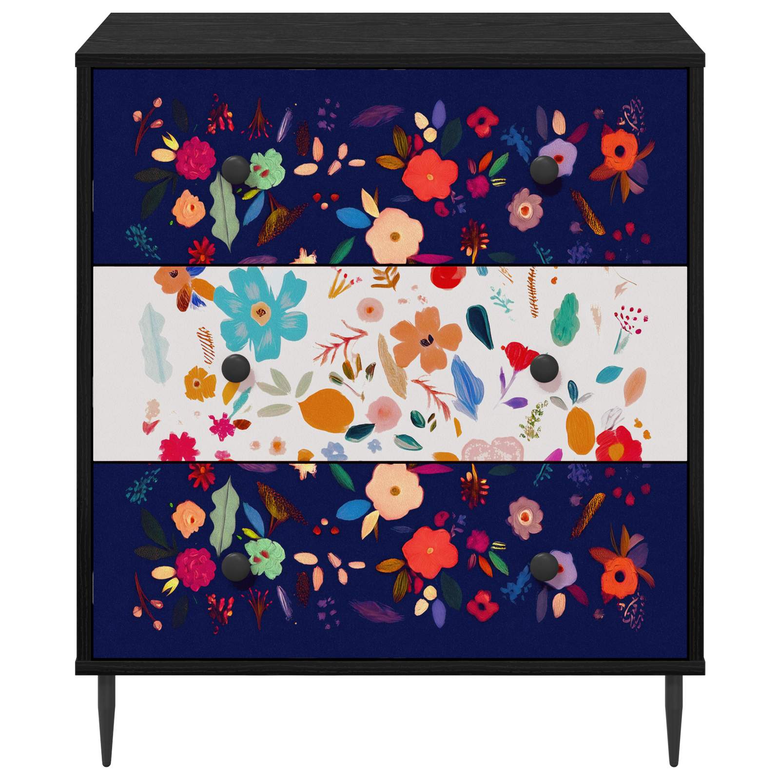 Ištraukalas spinta MAINZ Gėlėtas raštas 66 x 36,5 x 76 cm