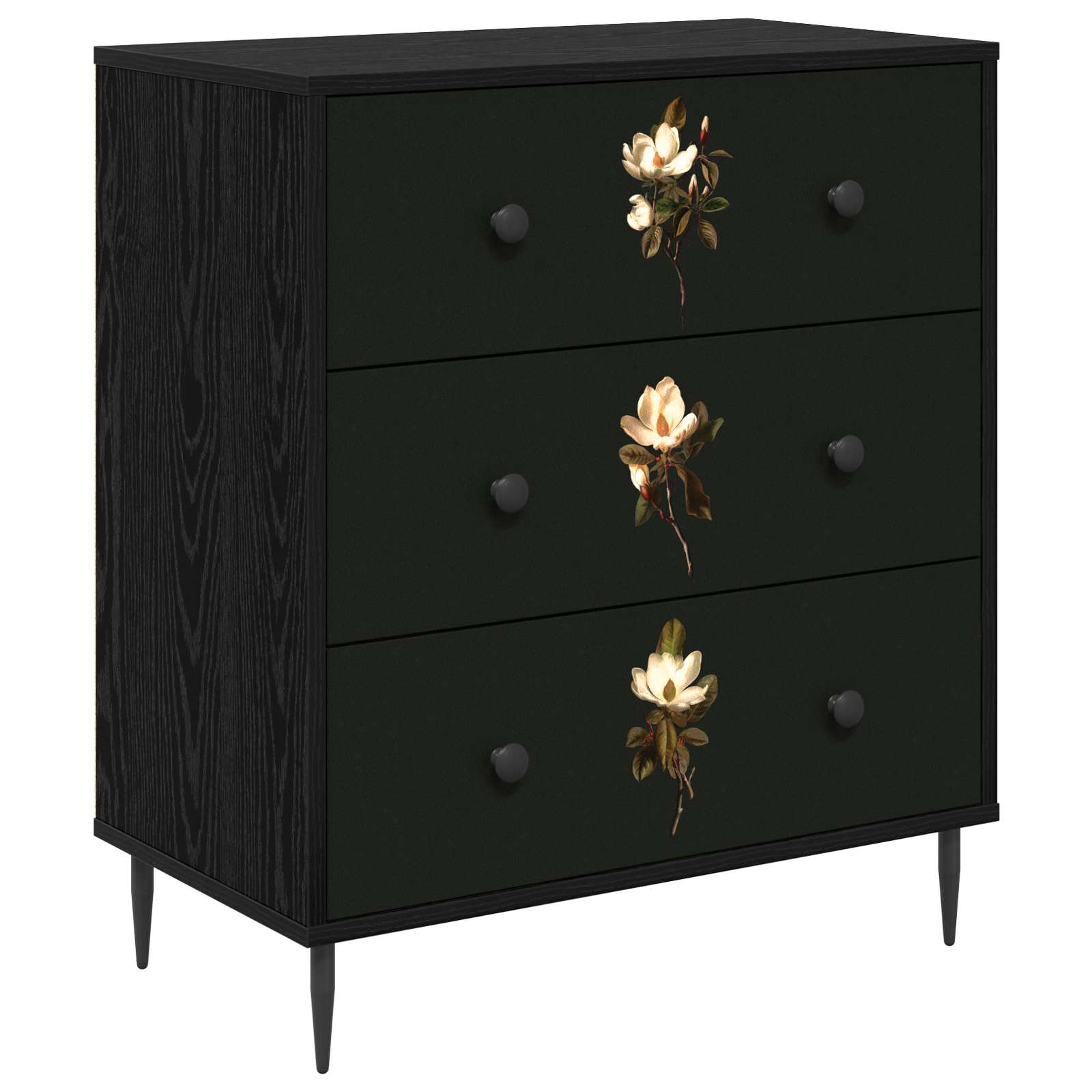 Ištraukalas spinta BREMEN Magnolijų raštas 66 x 36,5 x 76 cm