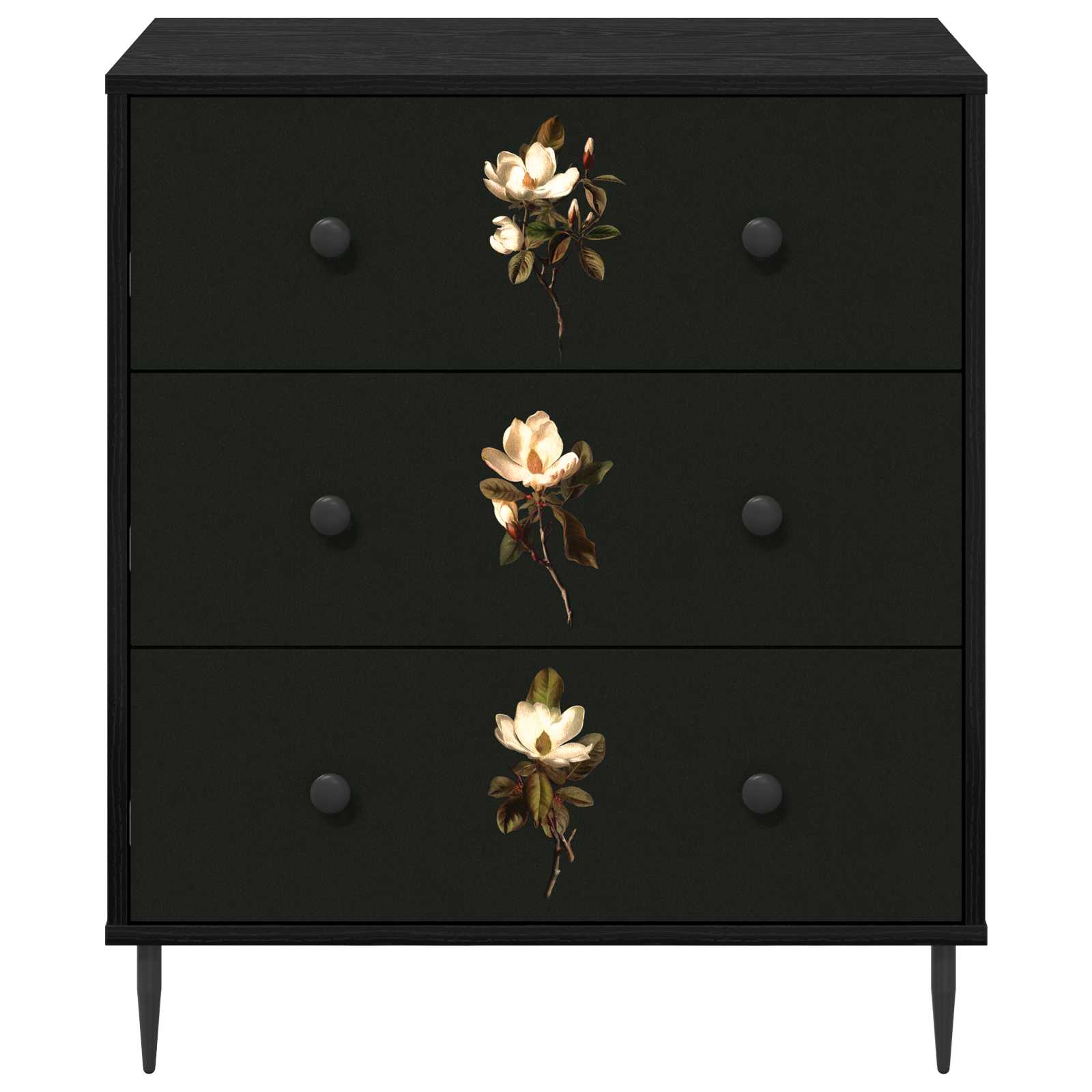 Ištraukalas spinta BREMEN Magnolijų raštas 66 x 36,5 x 76 cm