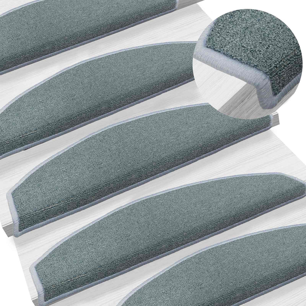 Savaime prilipantys laiptų kilimėliai 15 pcs Jūros mėlyna