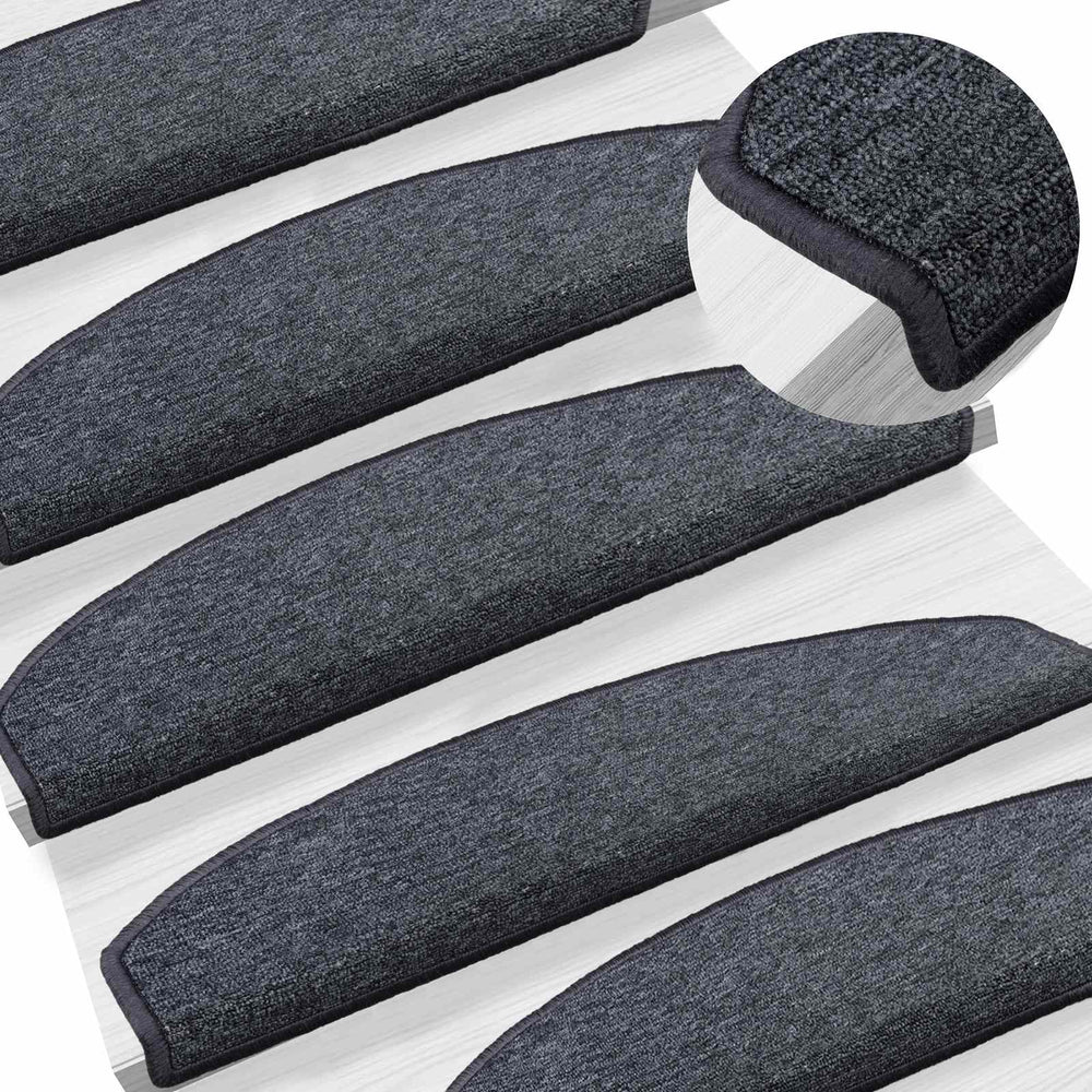 Savaime prilipantys laiptų kilimėliai 15 pcs 80 x 24,5 x 3,5 cm
