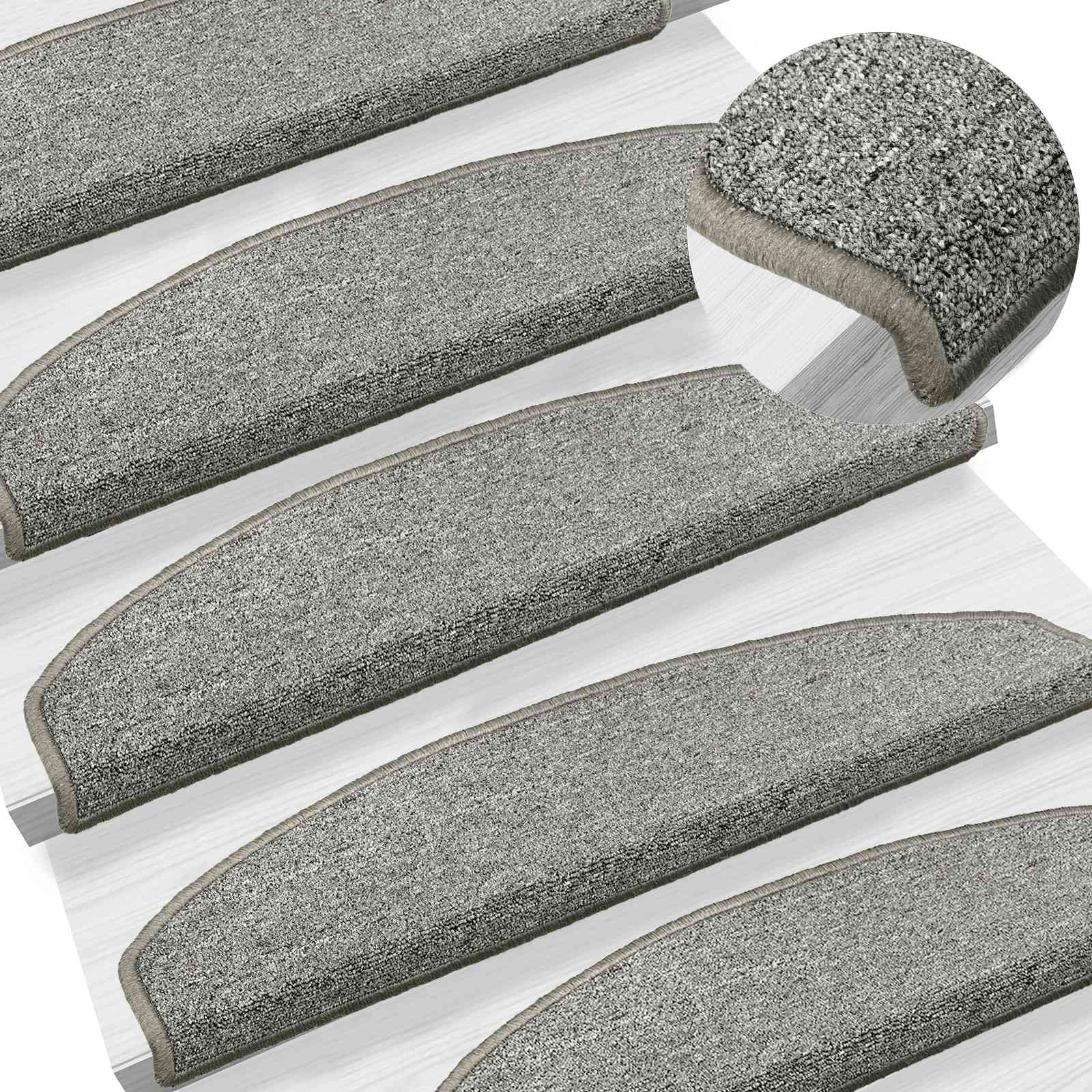 Savaime prilipantys laiptų kilimėliai 15 pcs Šviesiai pilka