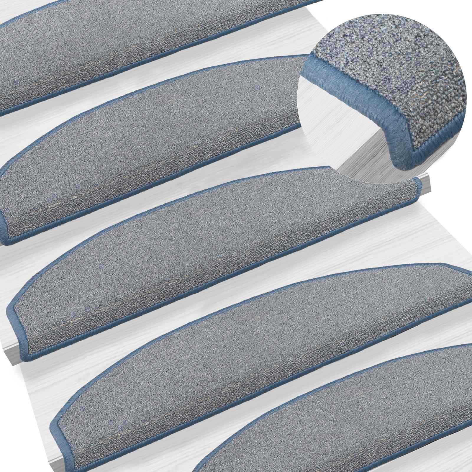 Savaime prilipantys laiptų kilimėliai 15 pcs 80 x 24,5 x 3,5 cm