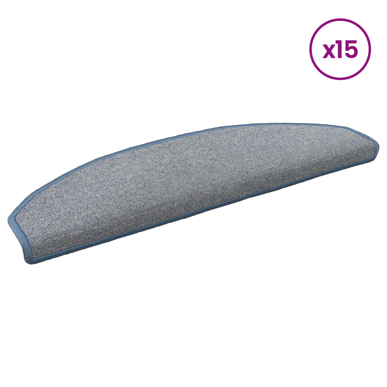 Savaime prilipantys laiptų kilimėliai 15 pcs 80 x 24,5 x 3,5 cm