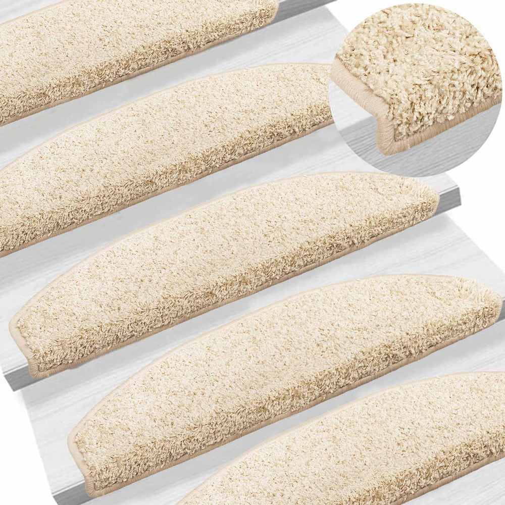 Savaime prilipantys laiptų kilimėliai 15 pcs Šviesiai rudas