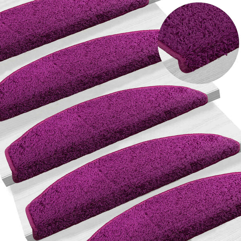 Savaime prilipantys laiptų kilimėliai 15 pcs Violetinė