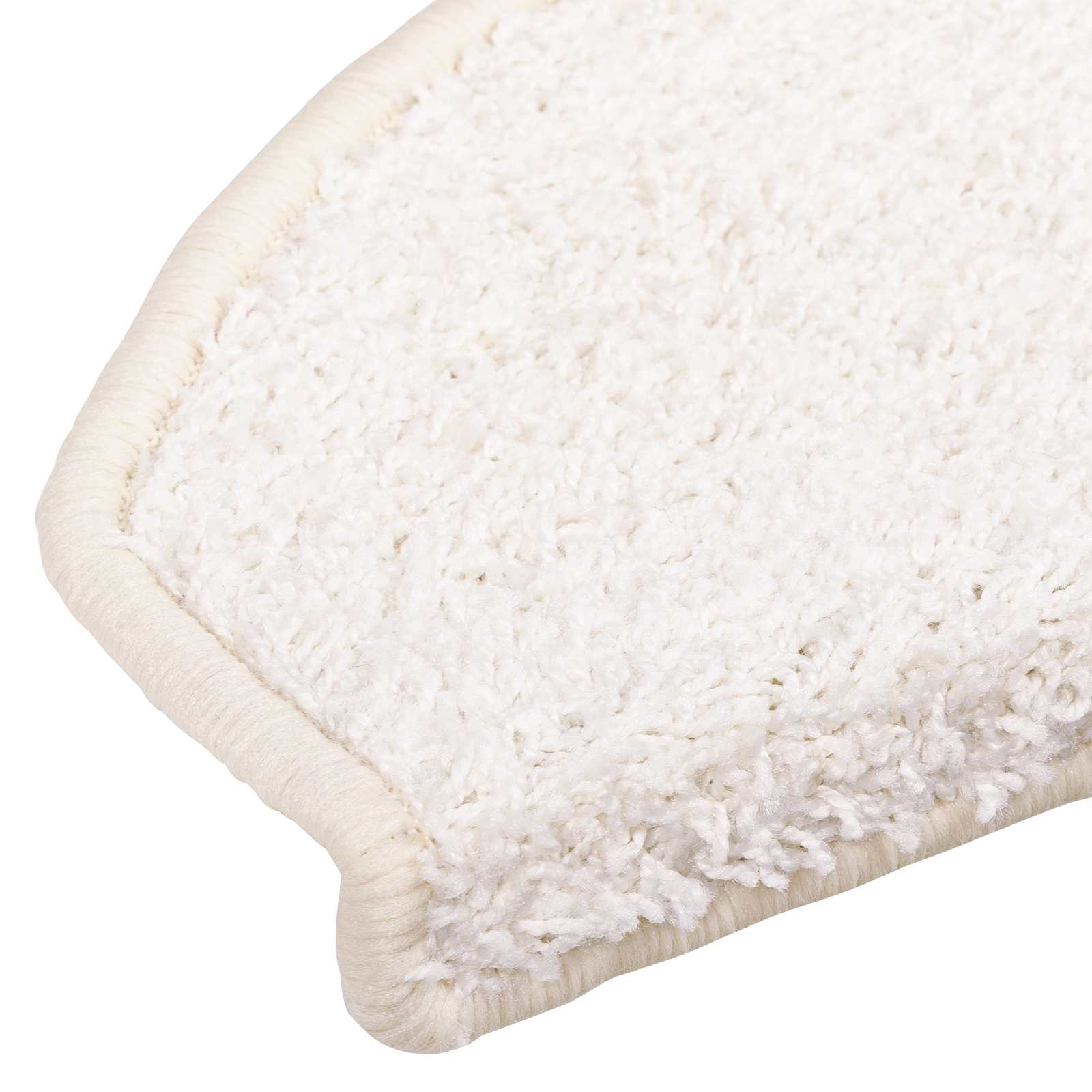 Savaime prilipantys laiptų kilimėliai Pusapvalis 15 pcs Balta