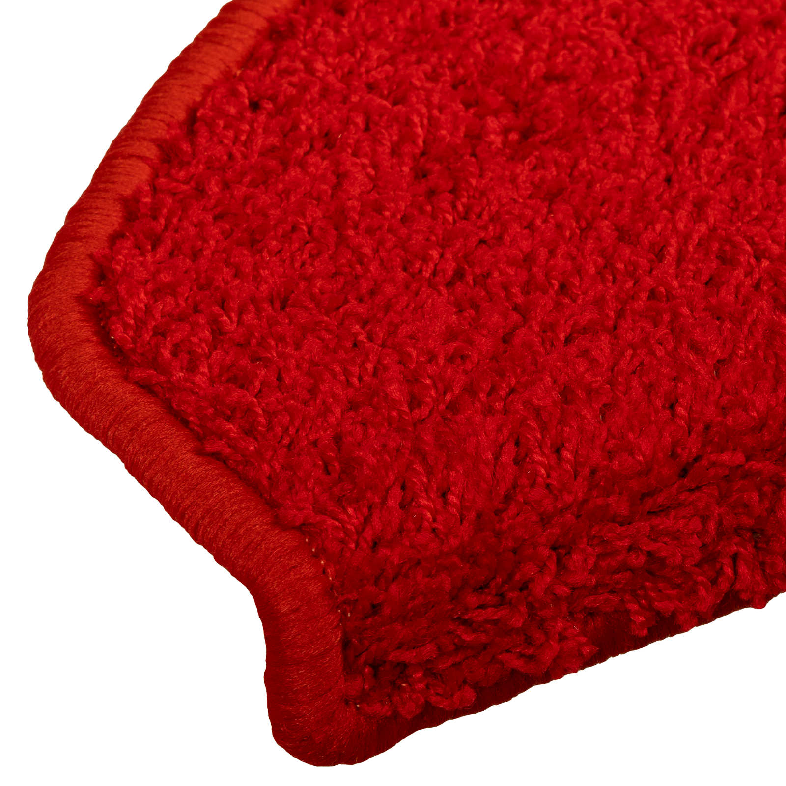 Savaime prilipantys laiptų kilimėliai Pusapvalis 15 pcs Raudona