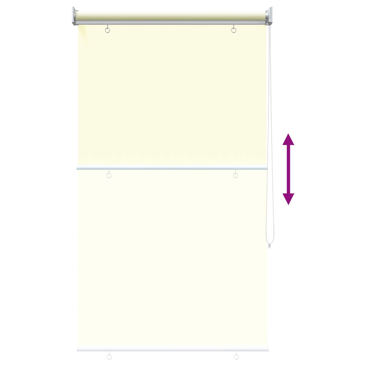 Lauko ritininė žaliuzė UV apsaugai Kreminė 100 x 230 cm (P x A)