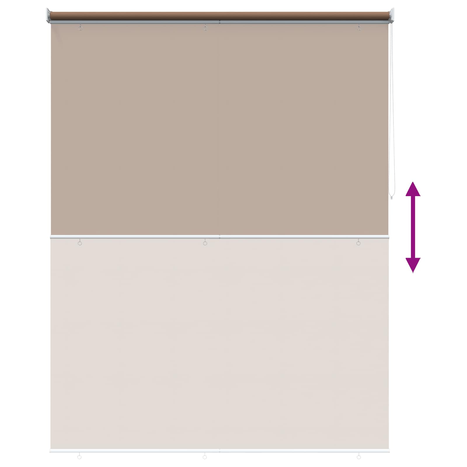Ritininė užuolaida UV apsaugai Taupe 160 x 230 cm Poliesteris