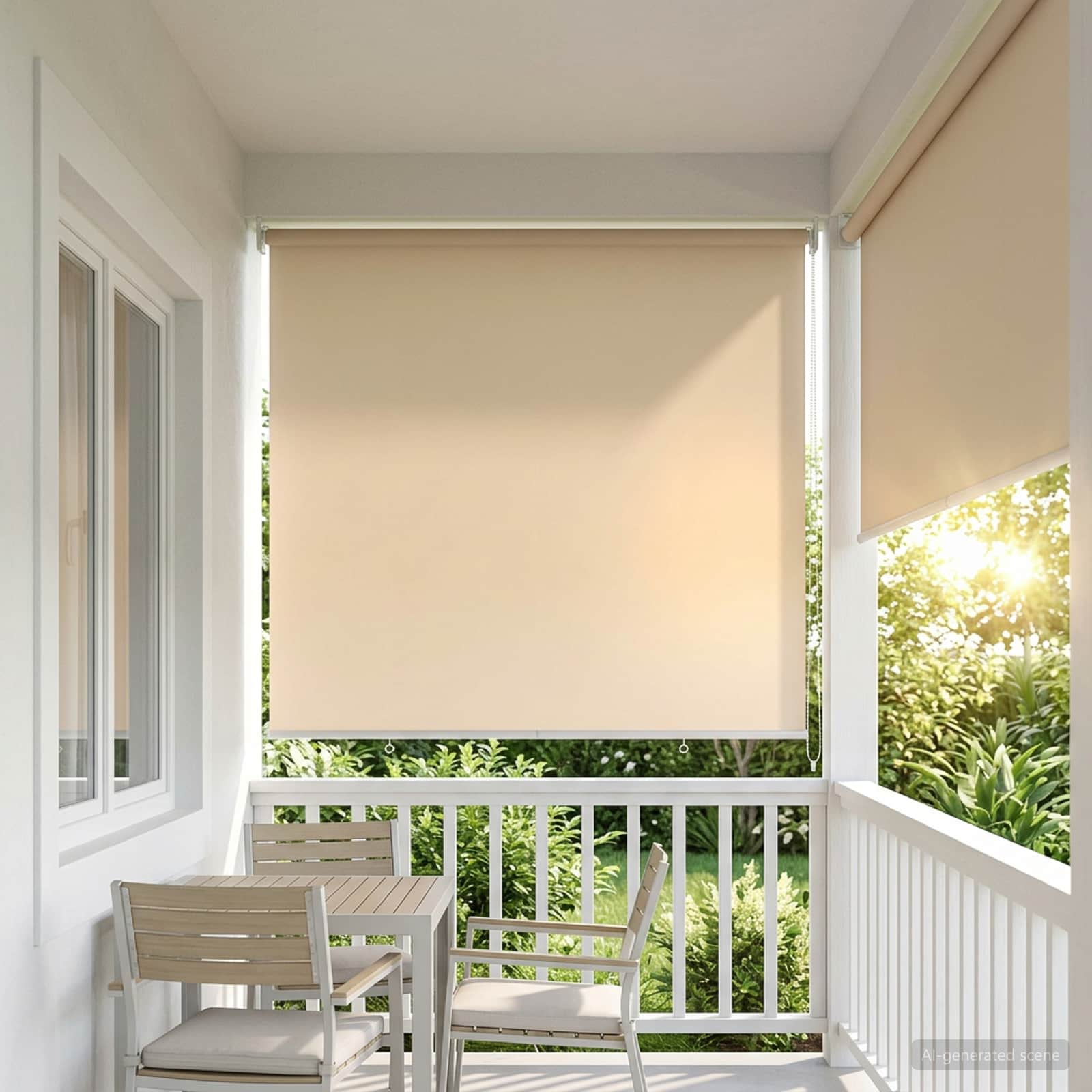 Lauko ritininė žaliuzė UV apsaugai Smėlio 100 x 230 cm (P x A)