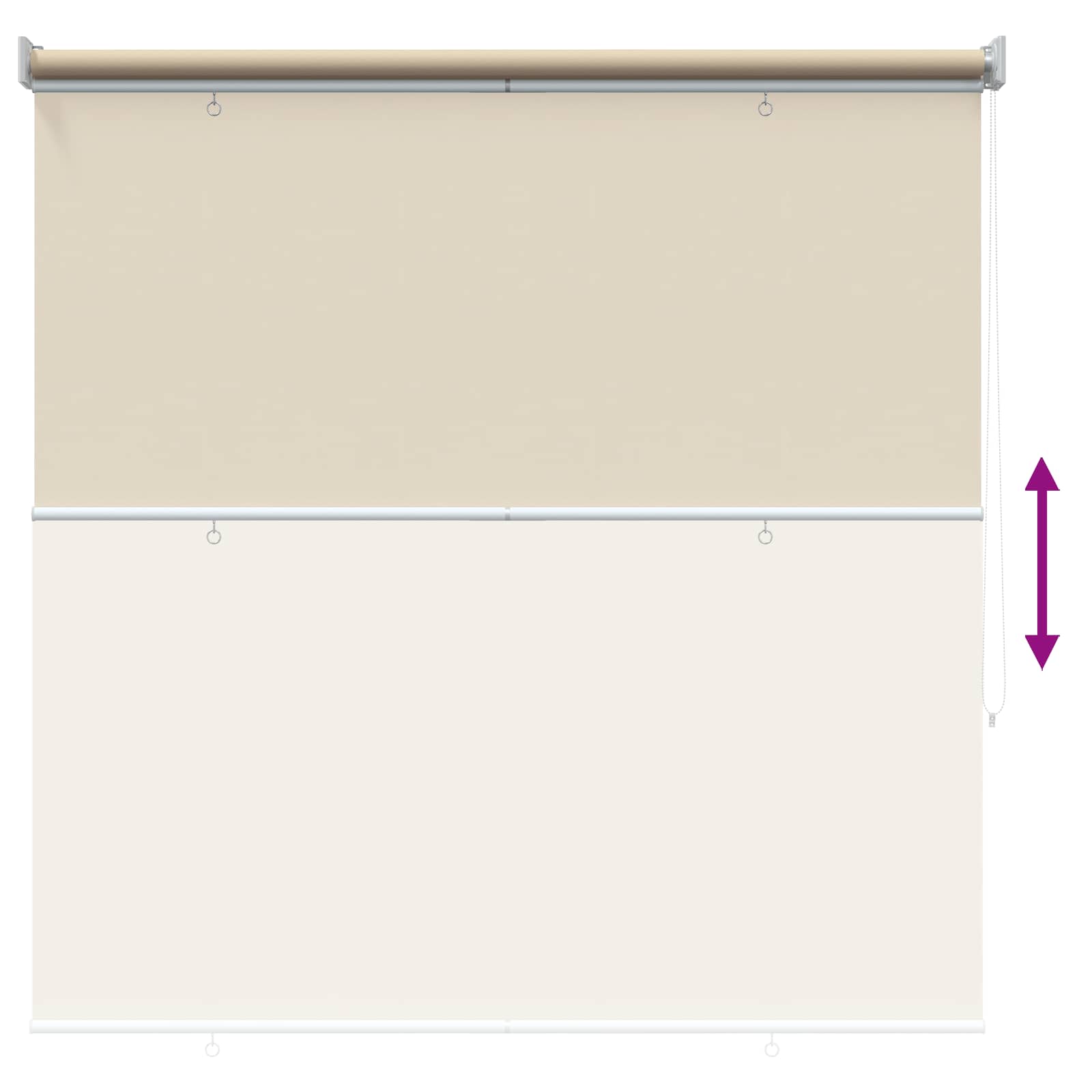 Lauko ritininė žaliuzė UV apsaugai Smėlio 100 x 230 cm (P x A)