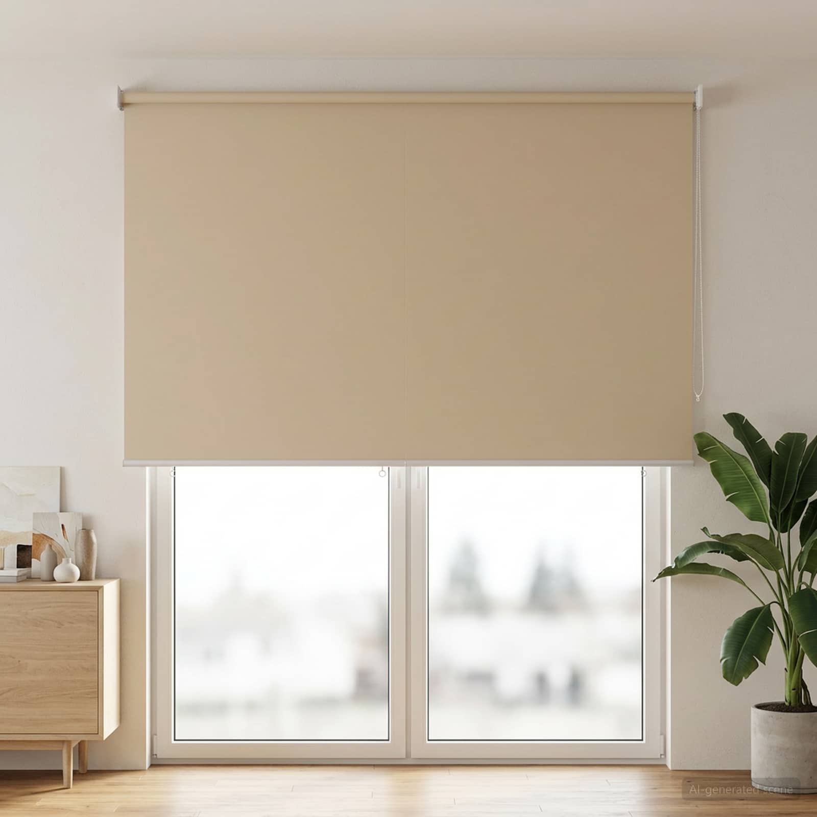 Lauko ritininė žaliuzė UV apsaugai Smėlio 185 x 230 cm (W x H)