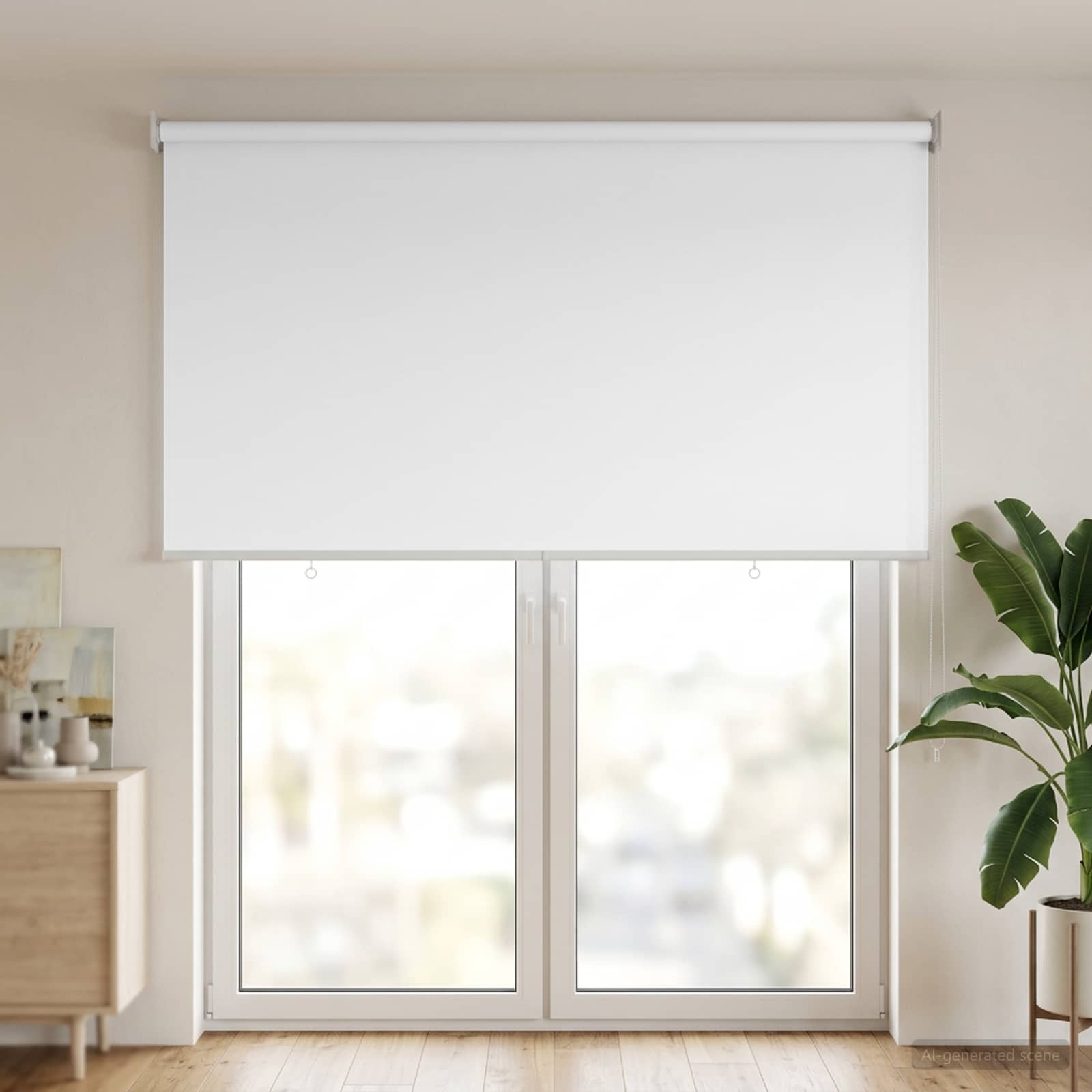 Ritininė užuolaida UV apsaugai Balta 120 x 230 cm Poliesteris
