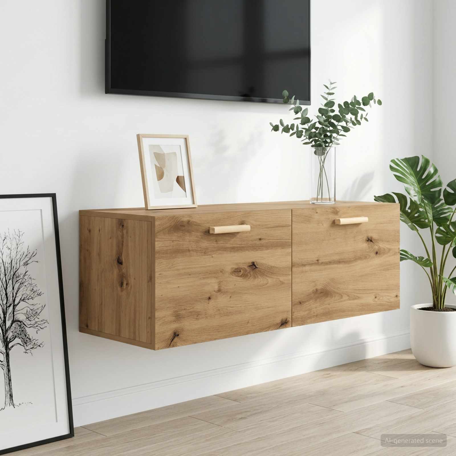 Sieninė spintelė 100 x 36,5 x 35 cm Apdirbta mediena