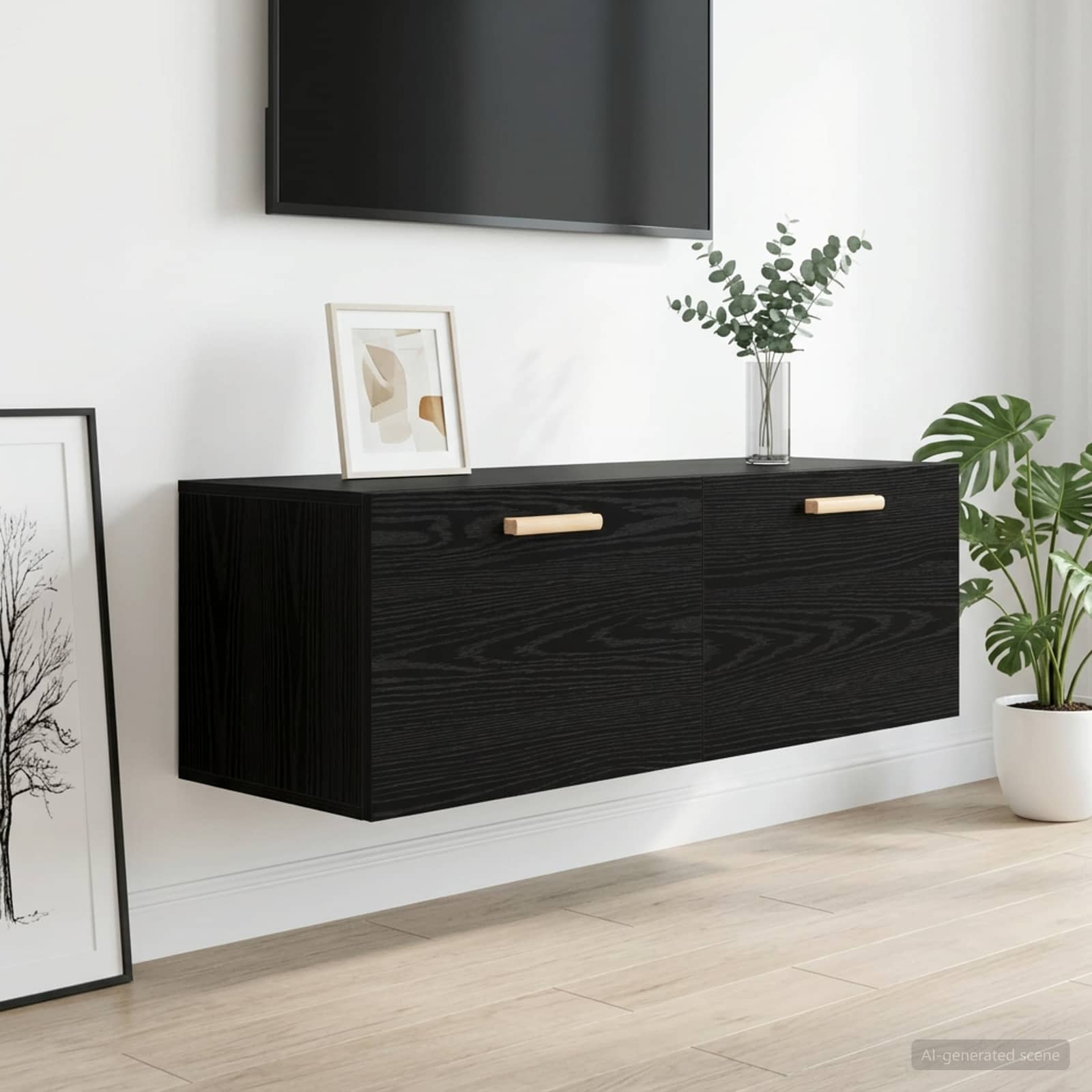 Sieninė spintelė Juodojo ąžuolo 100 x 36,5 x 35 cm