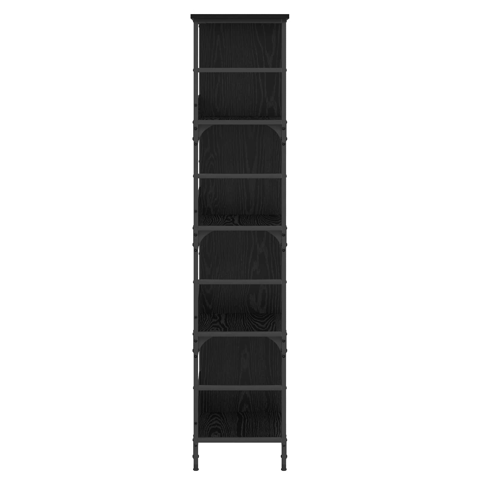 Knygų lentyna Juodojo ąžuolo 78,5 x 33 x 153 cm metalinis PB