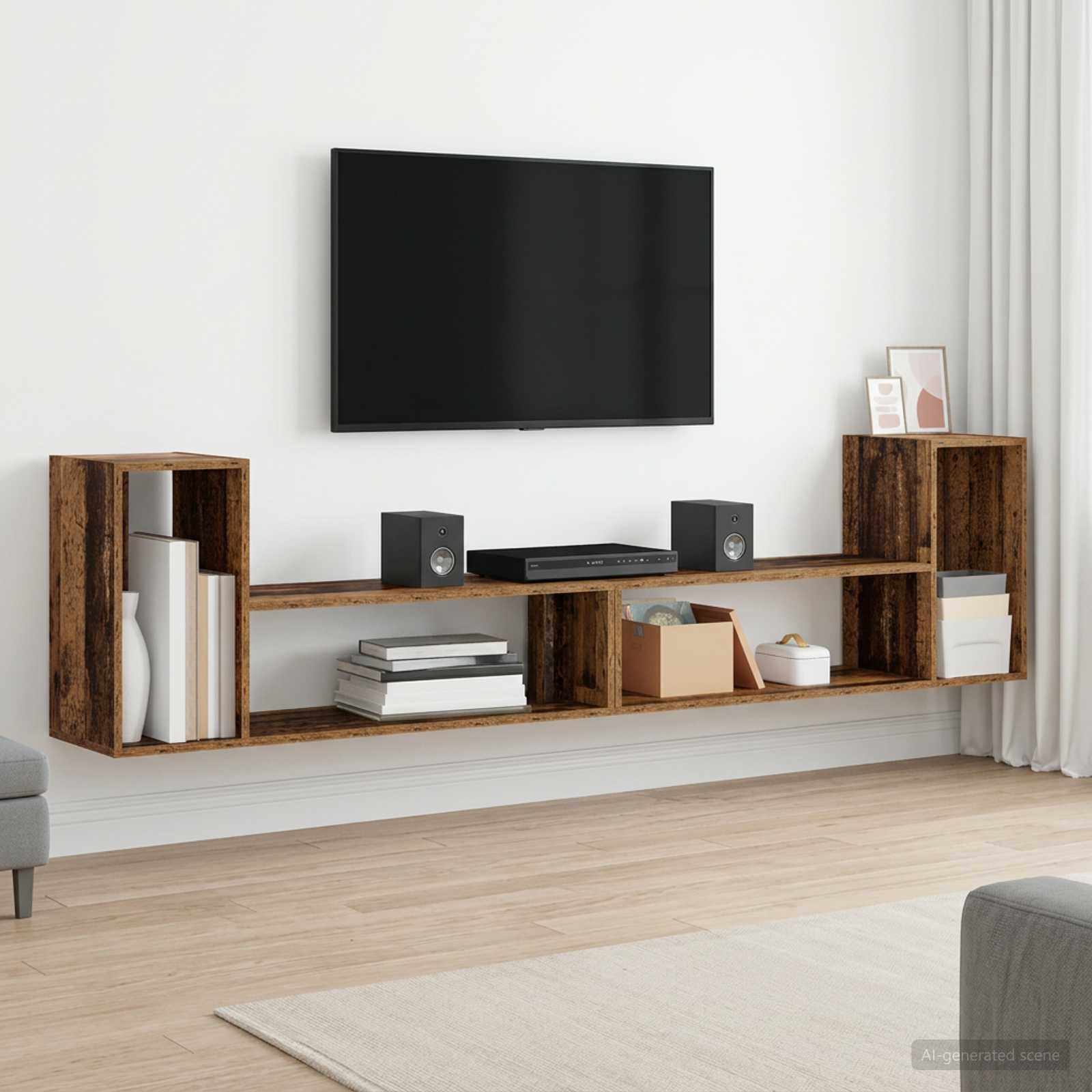 Televizoriaus spintelė 100 x 30 x 50 cm Sendintos medienos