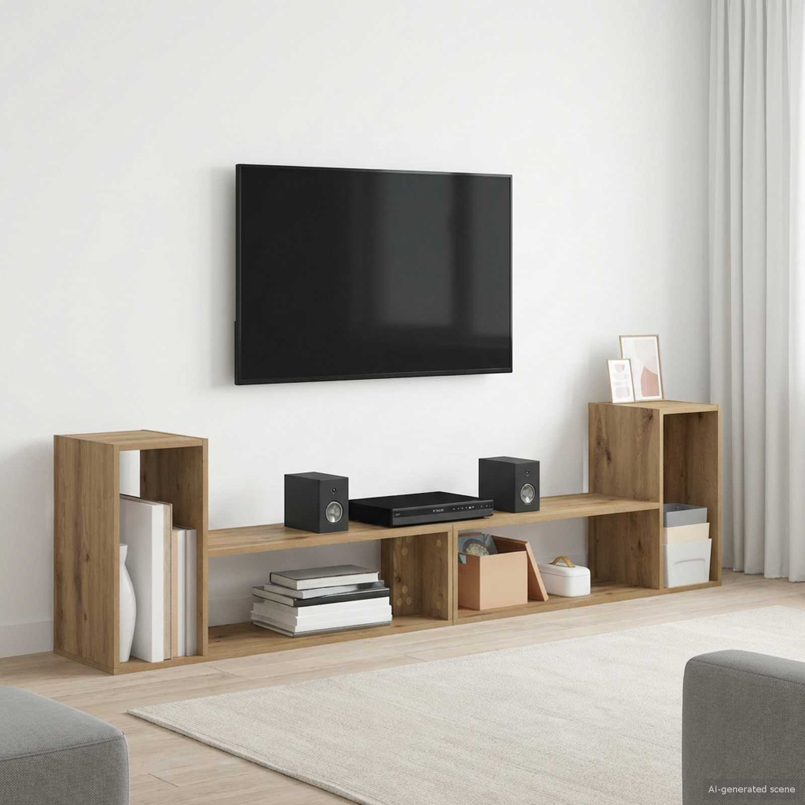 Televizoriaus spintelė 100 x 30 x 50 cm Artisano ąžuolo
