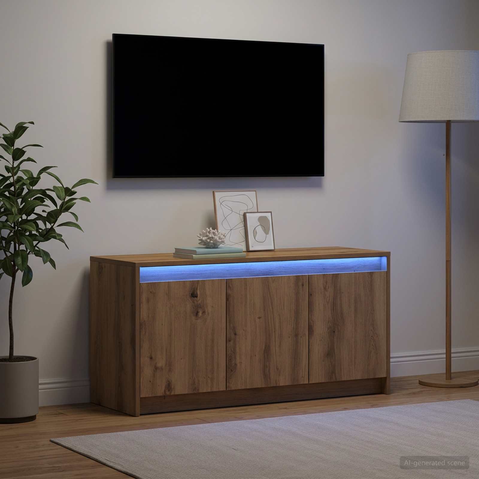 Televizoriaus spintelė 100 x 34 x 50 cm Artisano ąžuolo