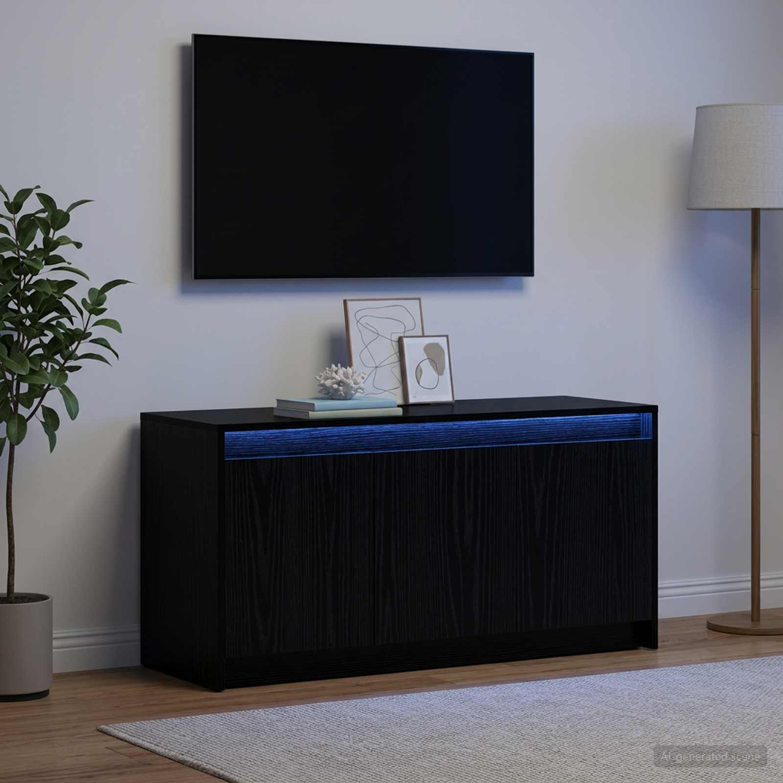 Televizoriaus spintelė 100 x 34 x 50 cm Juodojo ąžuolo