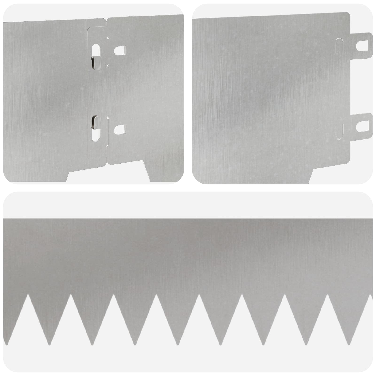 Vejo kraštas 30 pcs 103 x 15 cm metalas Sidabrinė