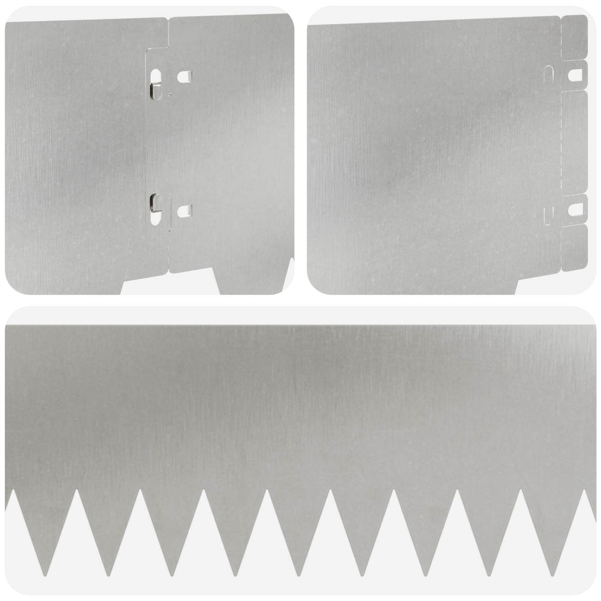 Vejo kraštas 30 pcs 103 x 20 cm metalas Sidabrinė