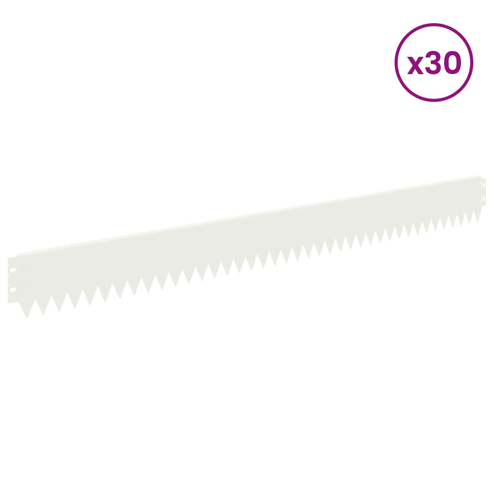 Vejo kraštas 30 pcs 103 x 10 cm Plienas Balta