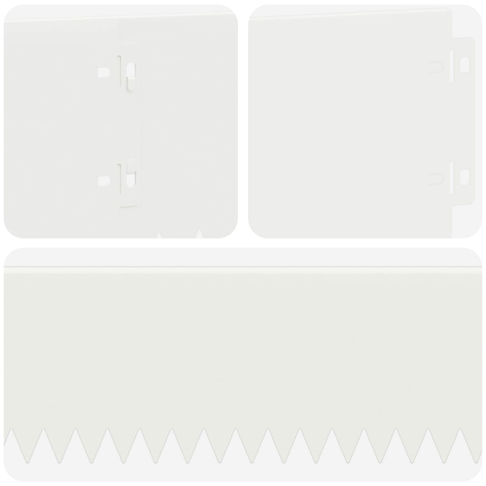 Vejo kraštas 10 pcs 103 x 15 cm Plienas Balta