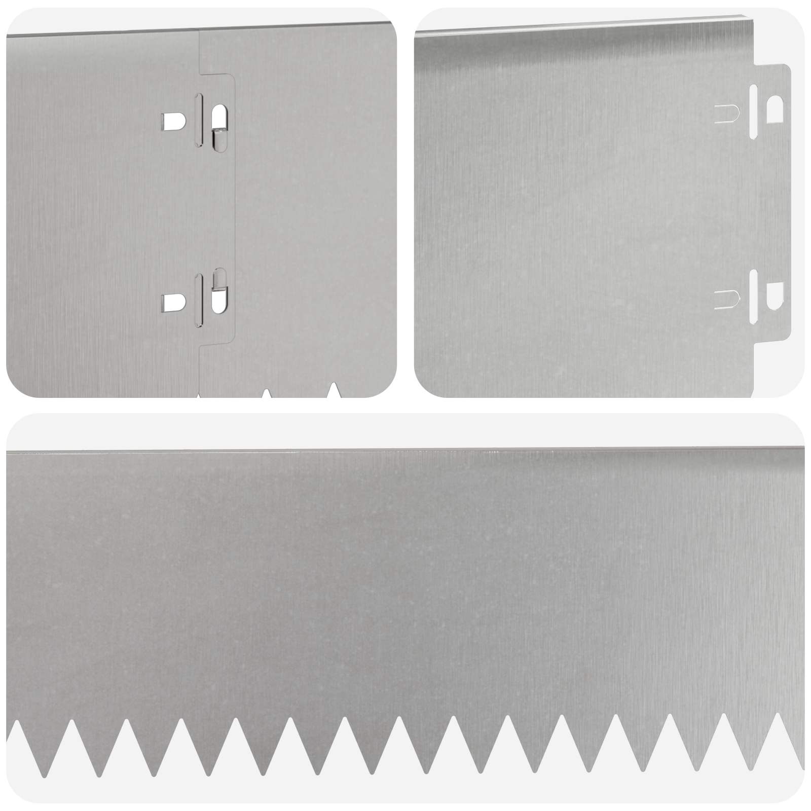 Vejo kraštas 30 pcs 103 x 15 cm Plienas Sidabrinė